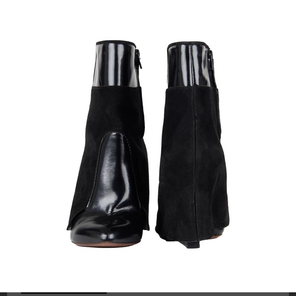 Givenchy Suede and Patent Leather Ankle Boots Black - Picture 6 of 10